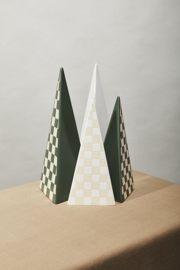 Checker Tree Figurine Green, 11"