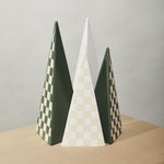 Checker Tree Figurine Green, 11"