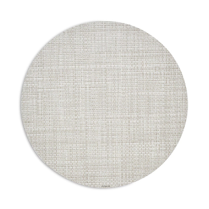 Chilewich Basketweave Placemat, Neutral, 15"Dia