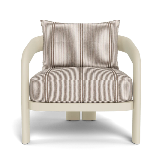 Chloe Lounge Chair - Aluminum Bone / Bateau Cocoon, 31.5"W
