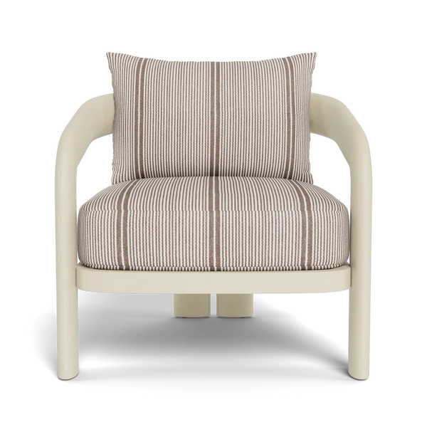 Chloe Lounge Chair - Aluminum Bone / Bateau Cocoon, 31.5"W