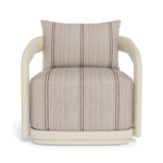 Chloe Swivel Lounge Chair - Aluminum Bone / Bateau Cocoon, 31.5"W