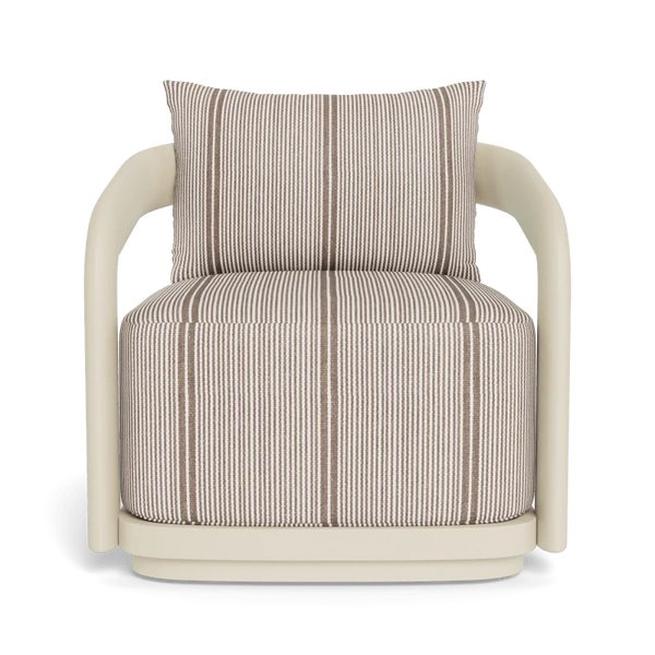 Chloe Swivel Lounge Chair - Aluminum Bone / Bateau Cocoon, 31.5"W