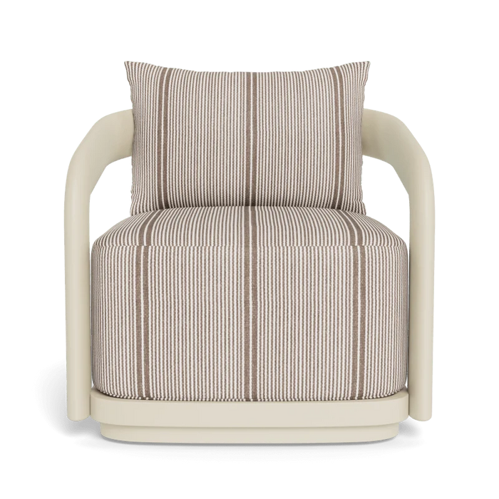 Chloe Swivel Lounge Chair - Aluminum Bone / Bateau Cocoon, 31.5"W