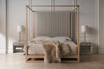 Pinstripe Light Bed, King & Queen