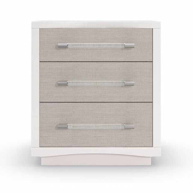 Clarity Clear to Me Nightstand, Ash, Raffia, 24"W