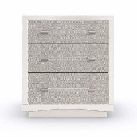 Clarity Clear to Me Nightstand, Ash, Raffia, 24"W