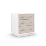 Clarity Clear to Me Nightstand, Ash, Raffia, 24"W