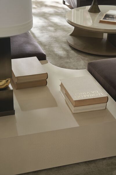 Braces Cocktail Table, 48" Dia x 15.25" H