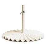 Clamshell Umbrella Base, Antique White