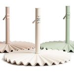 Clamshell Umbrella Base, Antique White