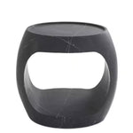 Clipper Side Table, Honed Black Marble, 2 Sizes