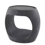 Clipper Side Table, Honed Black Marble, 2 Sizes