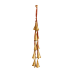 Velvet Ribbon Door Hanger with 10 Cone Shaped Bells