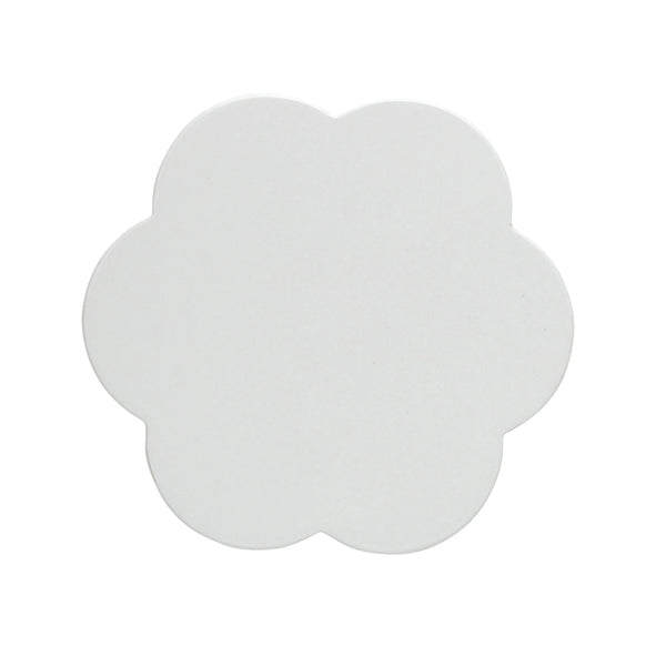 White Scallop Coasters, Set of 4