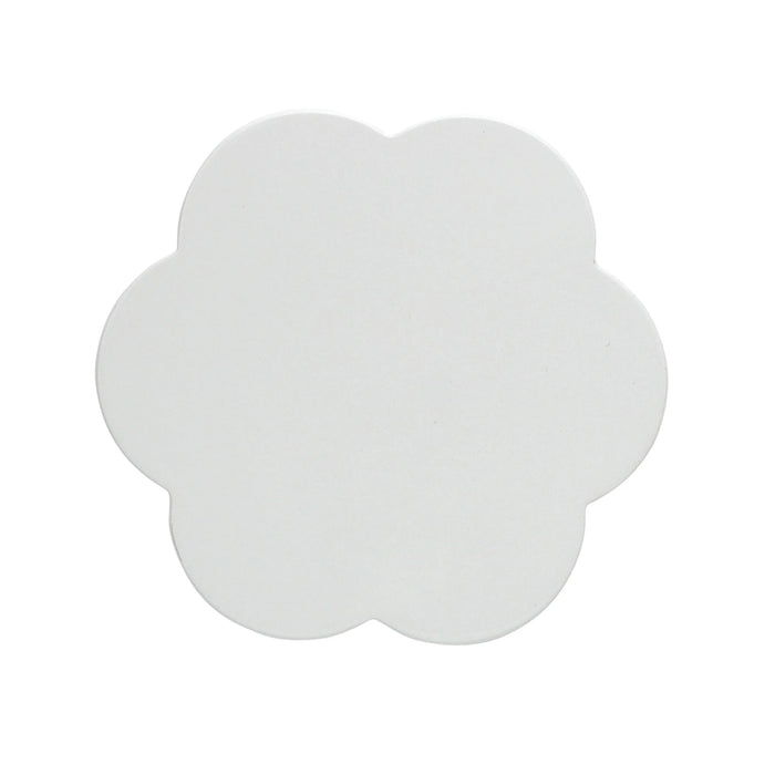 White Scallop Coasters, Set of 4