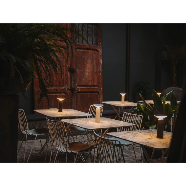 Cocktail Portable Outdoor Lamp, White