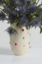 Colour Dot Vase, 4"Dia
