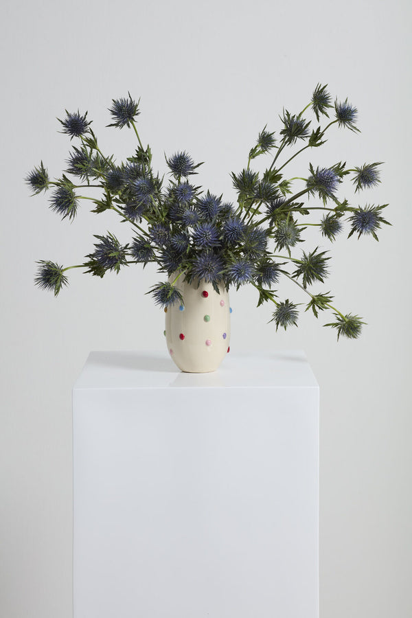 Colour Dot Vase, 4"Dia