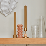 Column Pillar Candle Duo, Honey