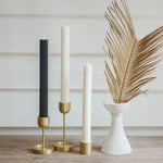 Column Pillar Candle Duo, Black