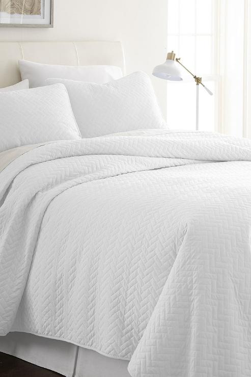 Martex Ultra Touch Suites Coverlet, White