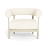 Cove Luxe Lounge Chair, Aluminum Bone/Riviera Ivory