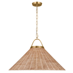 Whitby Grand Pendant, Burnished Brass, 30"Dia