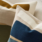 Crewel Block Art Pillow Cover - Marina Blue, 20" x 20"