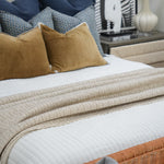 Crochet Bleach Oversized Throw, 44" x 96"