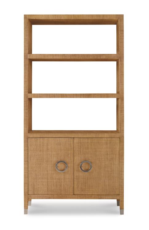 Charleston Bookcase, Sand, 36"W x 16"D x 72"H