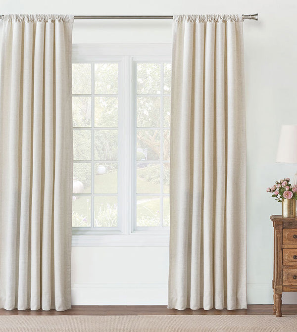 Sabelle Blackout Lined Curtain Panel, Natural