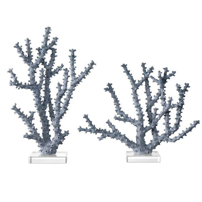 Blue Coral Set of 2