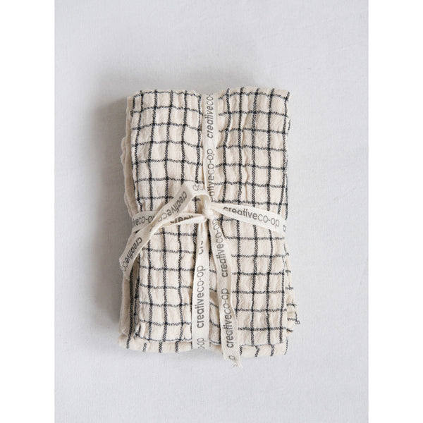 Cotton Tea Towel, Checked