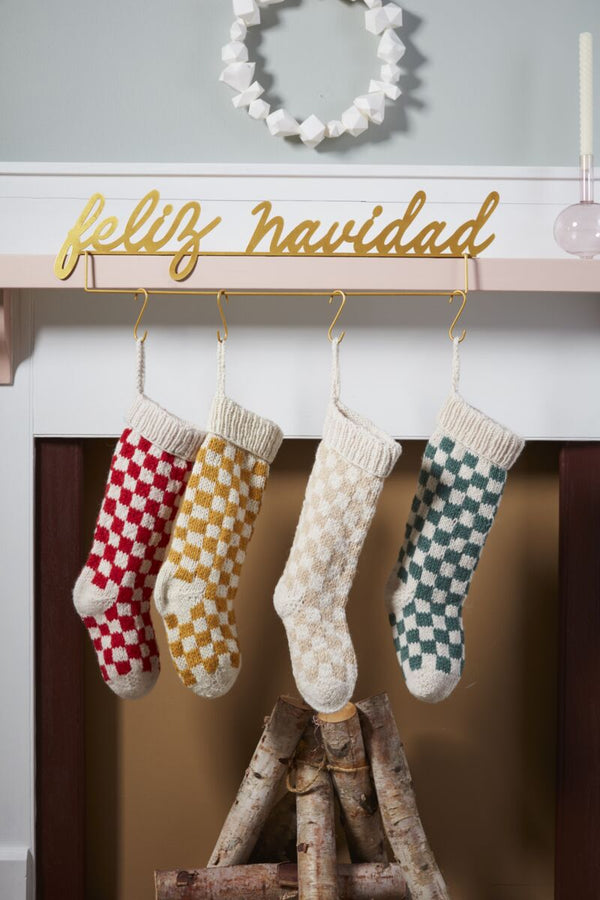 Damier Stocking, Red