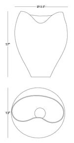 Darien Vase, 17"H