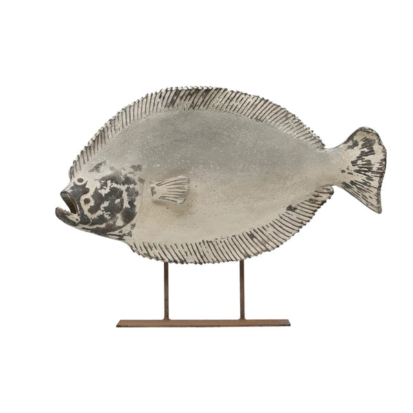 Magnesia Halibut Fish on Metal Stand