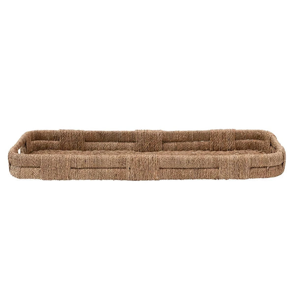 Hand-Woven Bankuan Tray with Handles
