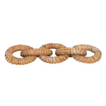 Rattan Wrapped Mango Wood Chain with 5 Links