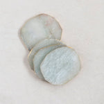 Quartz Coasters with Gold Edge, Set of 4