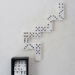 Handmade Alabaster Dominoes Set in Soapstone Box
