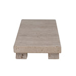 Travertine Footed Serving Board, Beige