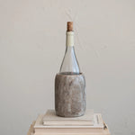 Marble Bottle Holder/Crock, Buff Color