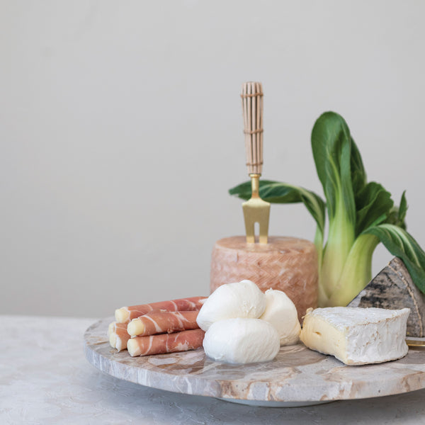 Marble Lazy Susan, 14"Dia
