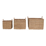 Rattan Baskets with Handles, 3 Sizes