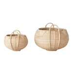 Decorative Hand-Woven Rattan Baskets, 2 Sizes