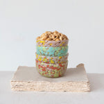 Confetti Glass Bowl, Multi Color, 4 Styles