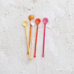 Resin Cocktail Spoons, 5 Colours