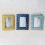 4" x 6" Scalloped Photo Frame, 3 Colours