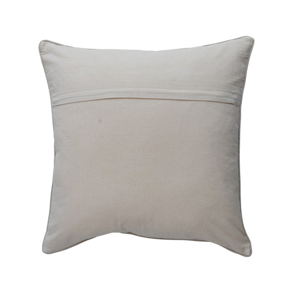 Linen Palm Printed Pillow, 24" x 24"